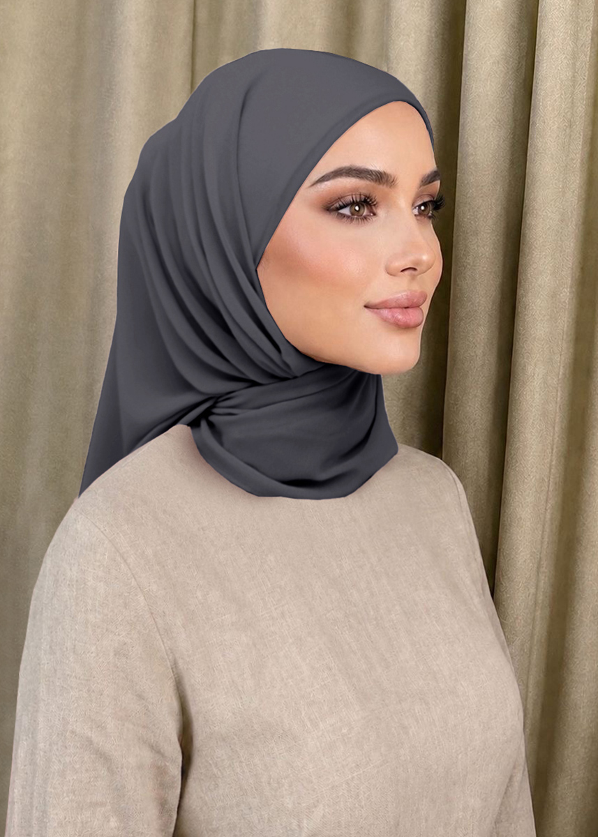 Layha Hijab "Casual Series" - Dark Ash
