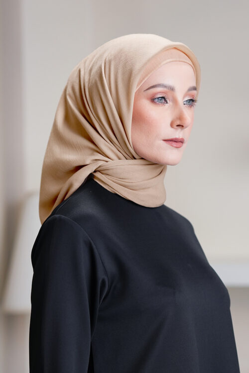 Talia Hijab "Premium Voile" - Burnt Butter