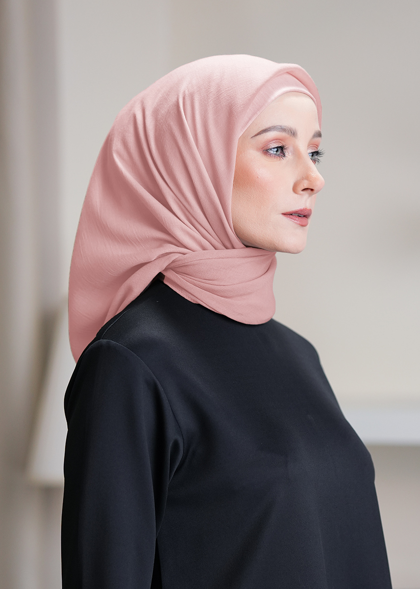 Talia Hijab "Premium Voile" - Sandy Pink