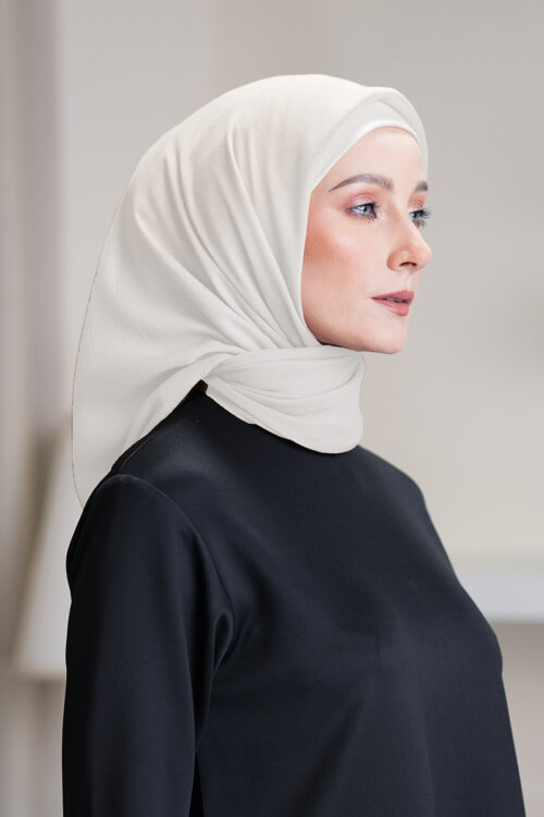 Talia Hijab "Premium Voile" - Summer White