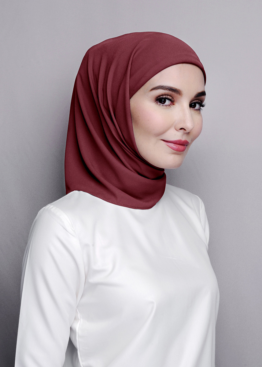Tamara Hijab "Premium Chiffon" - Classy Maroon