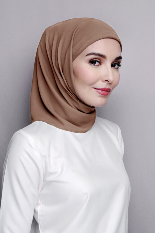 Tamara Hijab "Premium Chiffon" - Coffee Brown