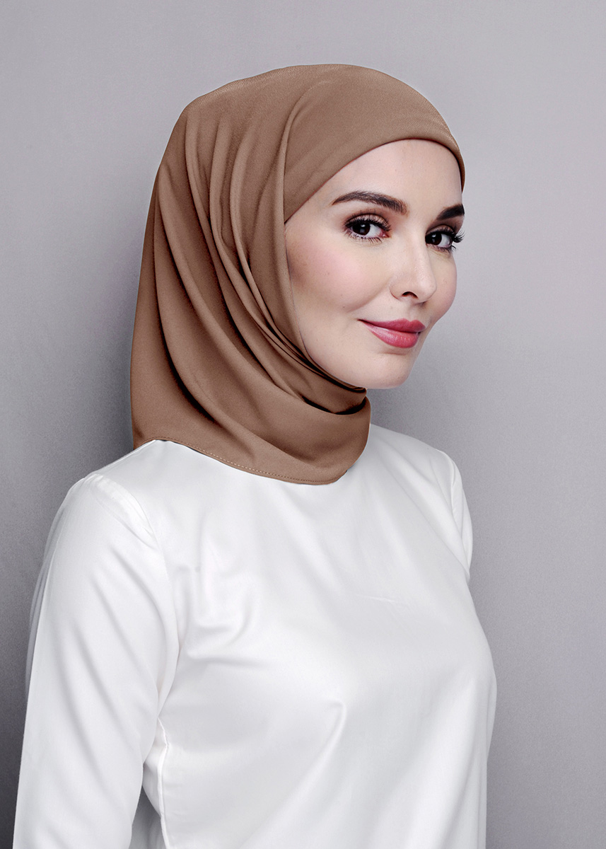 Tamara Hijab "Premium Chiffon" - Coffee Brown