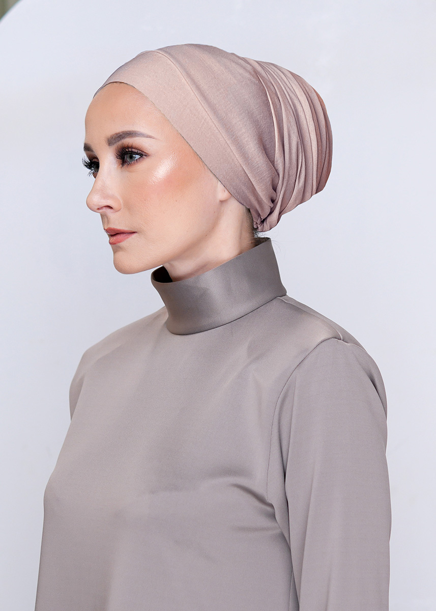 Celine Turban "Voile Edition" - Dusty Brown