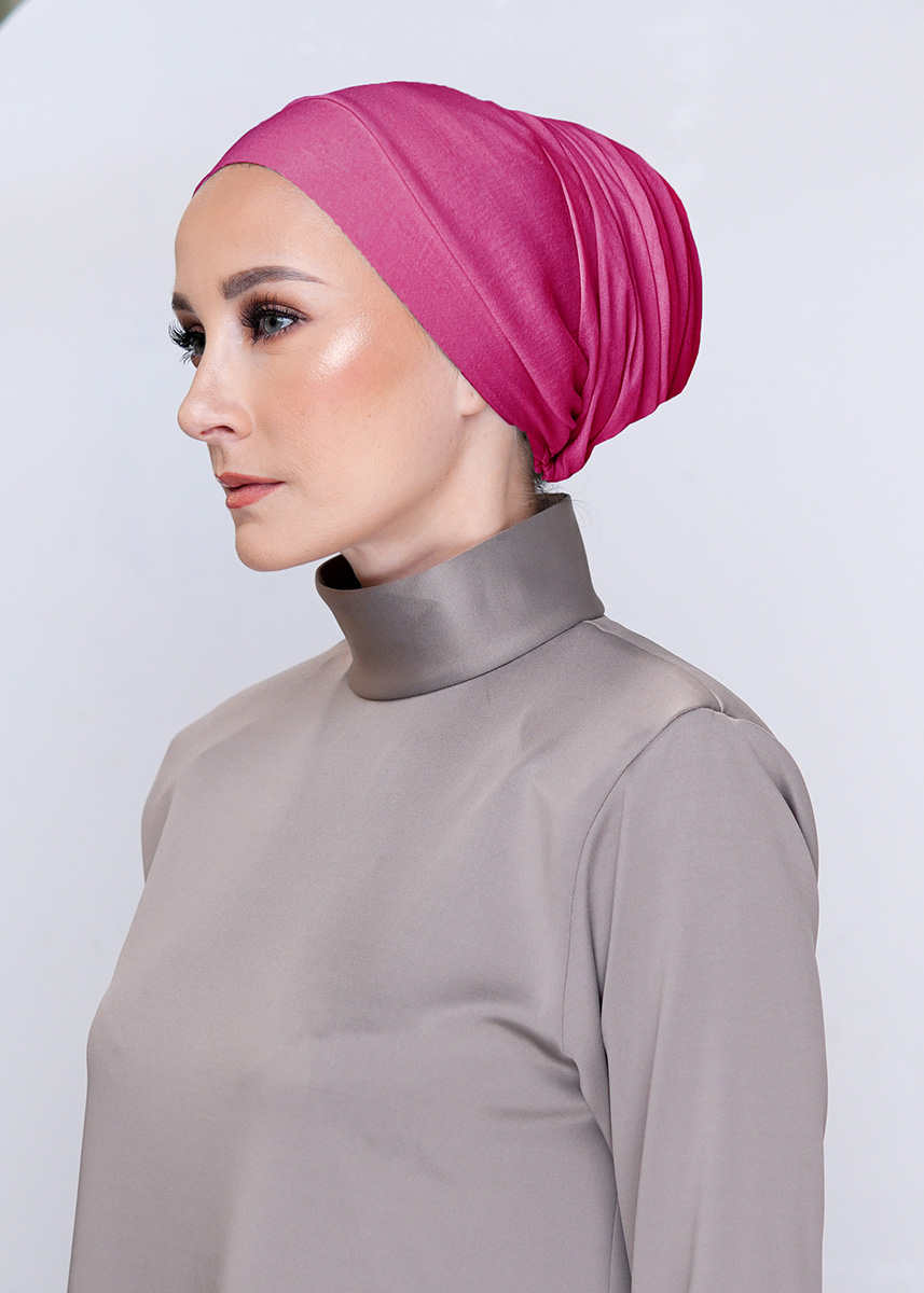 Celine Turban "Voile Edition" - Fuchshia Pink