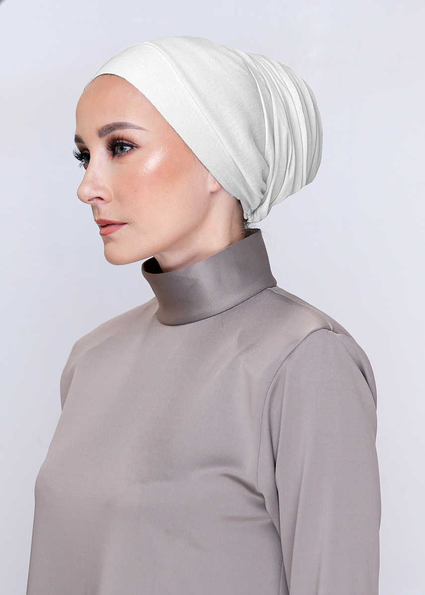 Celine Turban "Voile Edition" - Pearl White