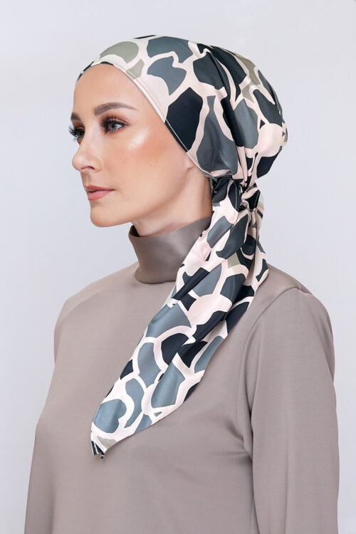 Lady Bonita Turban "Abstract Series" - Flag Rose
