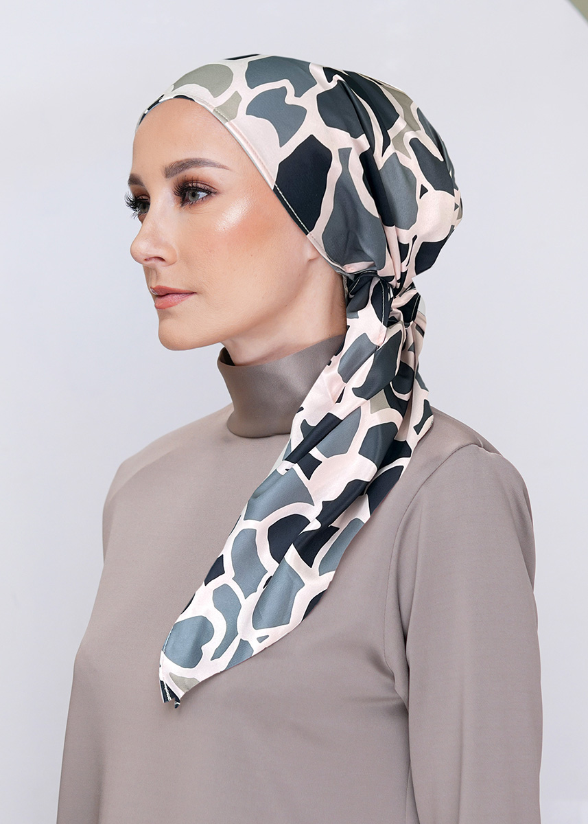 Lady Bonita Turban "Abstract Series" - Flag Rose