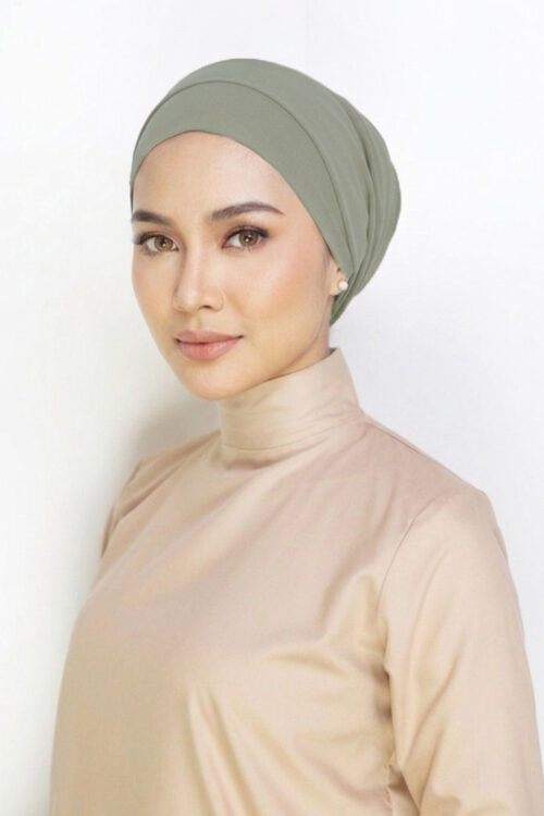 Scarlett Turban "Rayon Series" - Smoke Pebble