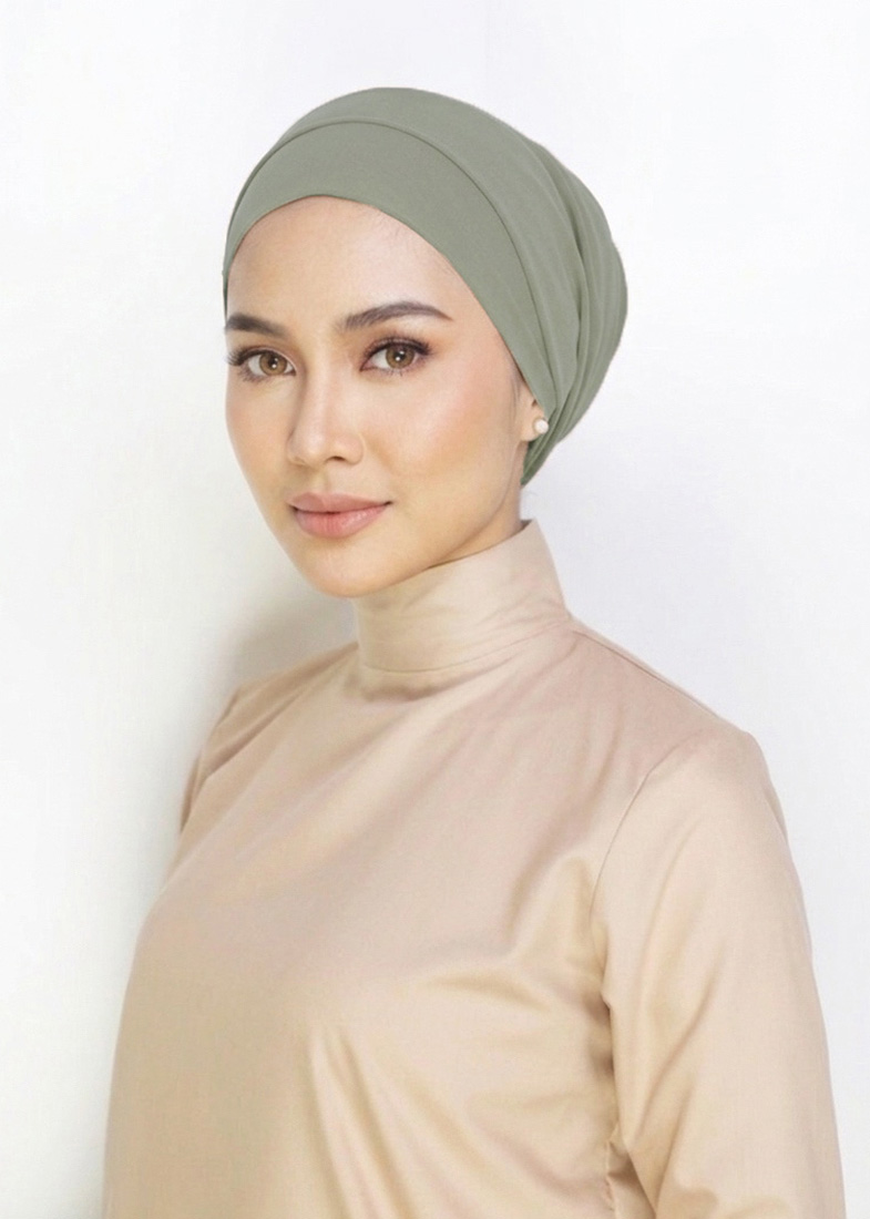 Scarlett Turban "Rayon Series" - Smoke Pebble