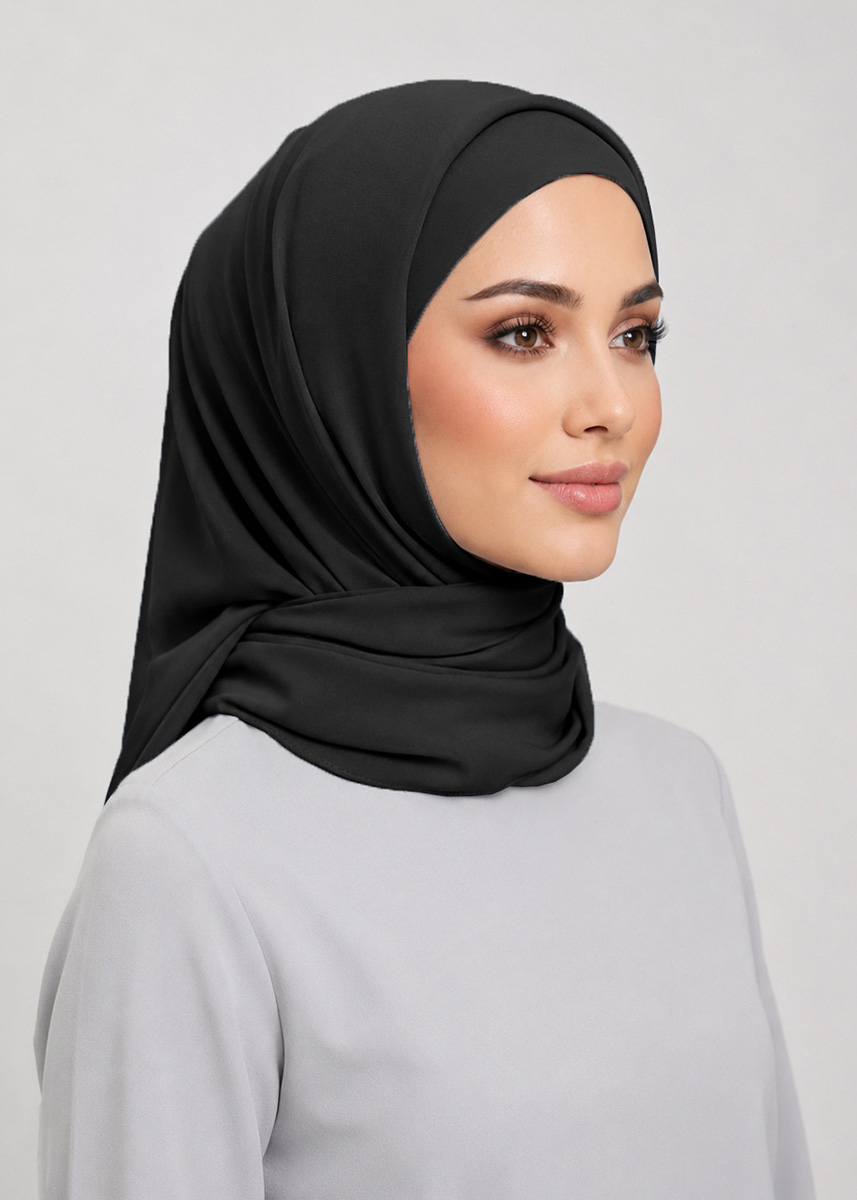 Talia Hijab "Lite Chiffon" - Black