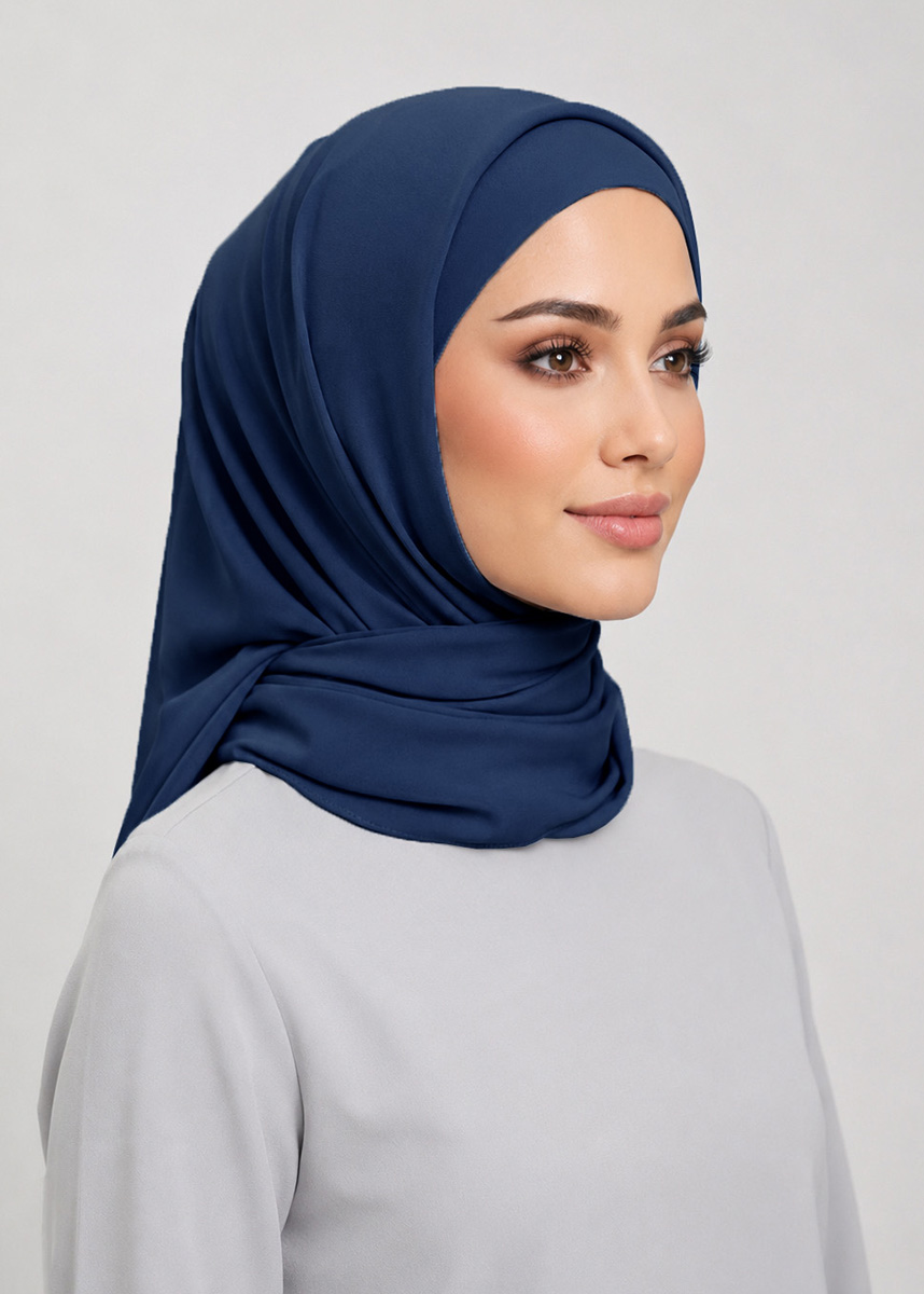 Talia Hijab "Lite Chiffon" - Deep Blue