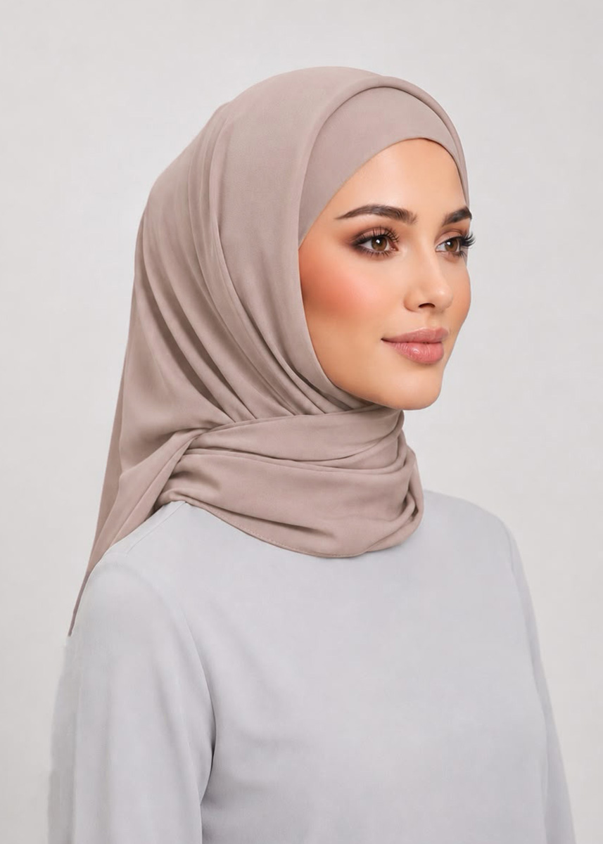 Talia Hijab "Lite Chiffon" - Stone Dust