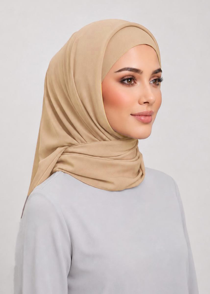 Talia Hijab "Lite Chiffon" - Warm Butter