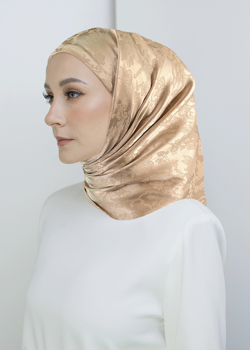 Tamara Hijab "Heritage Satin" - Classy Champagne