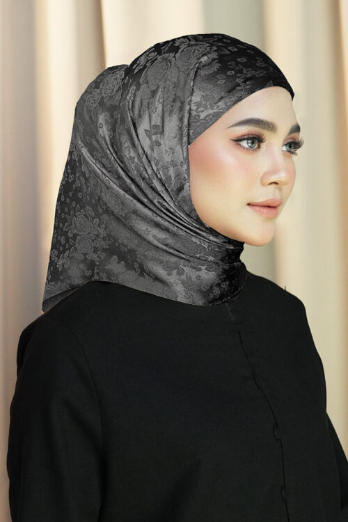 Tamara Hijab "Heritage Bloom" - Majestic Black