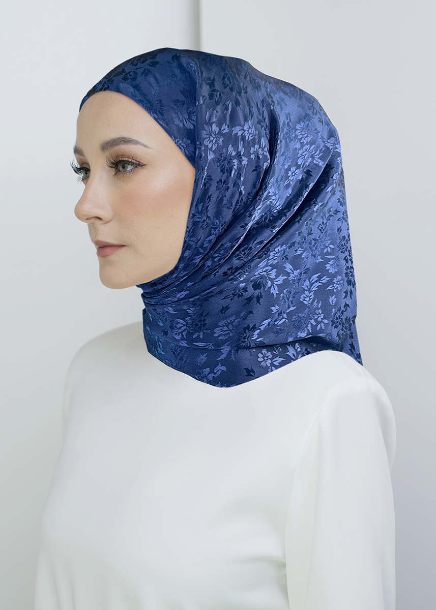 Tamara Hijab "Heritage Satin" - Iris Blue