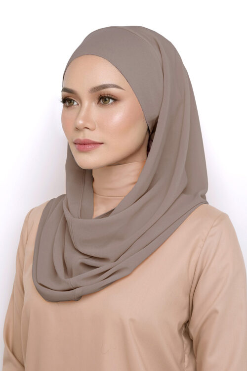 Andra Snood Turban "Lite Chiffon" - Maple Wood