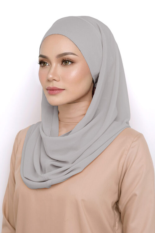 Andra Snood Turban "Lite Chiffon" - Pastel Gray