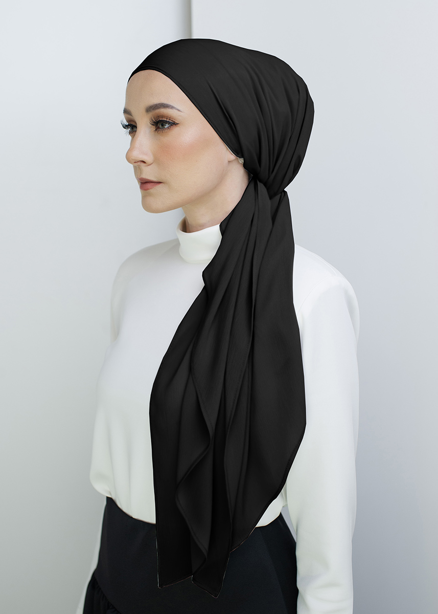 Bonita Turban "Lite Chiffon" - Black