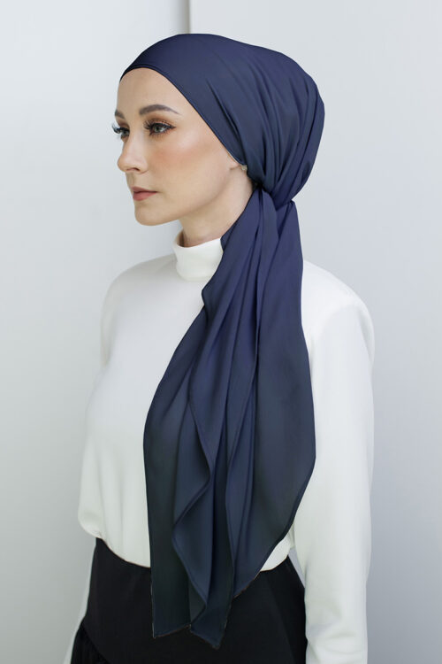 Bonita Turban "Lite Chiffon" - Deep Sea