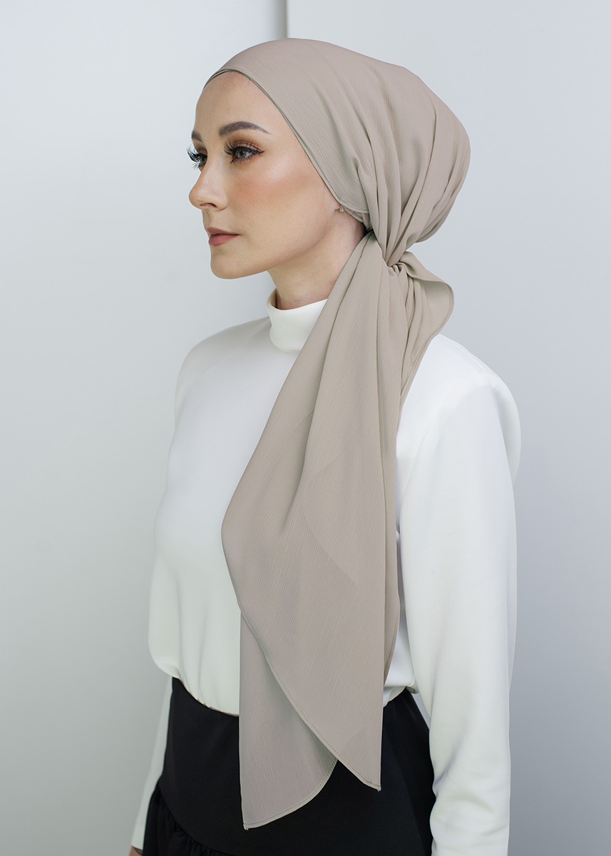 Bonita Turban "Lite Chiffon" - Sand Wood
