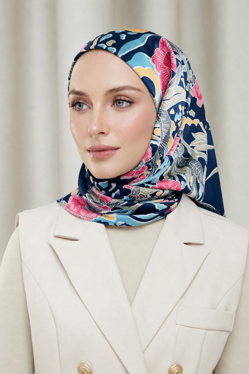 Tamara Hijab "Classy Batik" - Bayung Biru