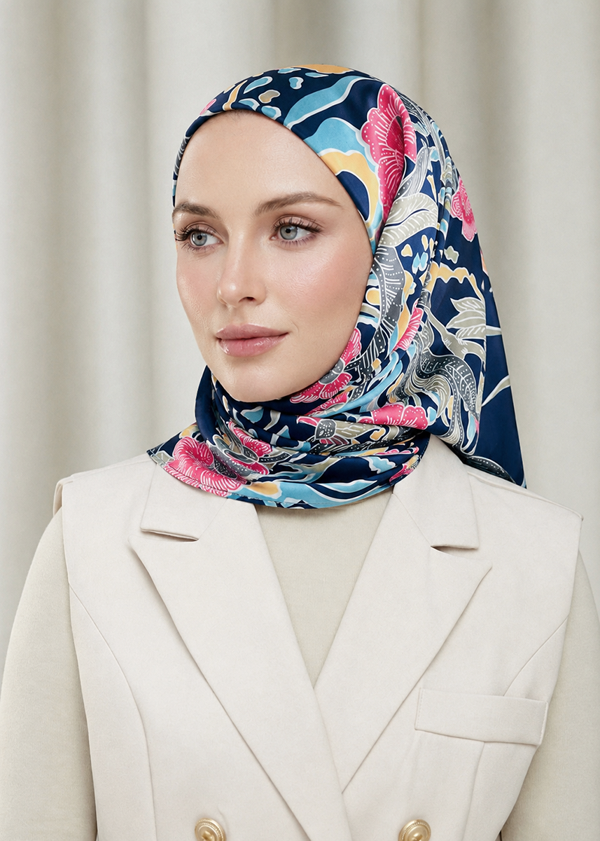 Tamara Hijab "Classy Batik" - Bayung Biru