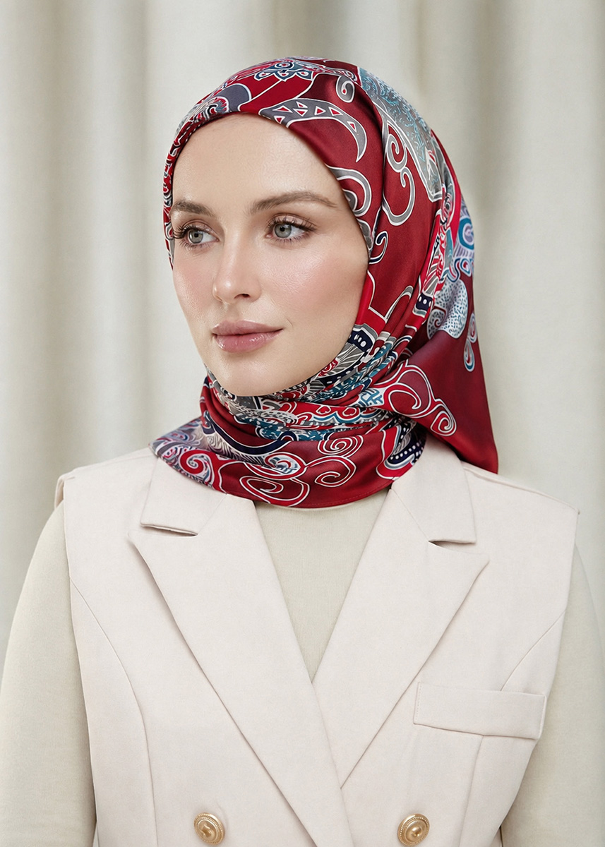 Tamara Hijab "Classy Batik" - Lawang Merah