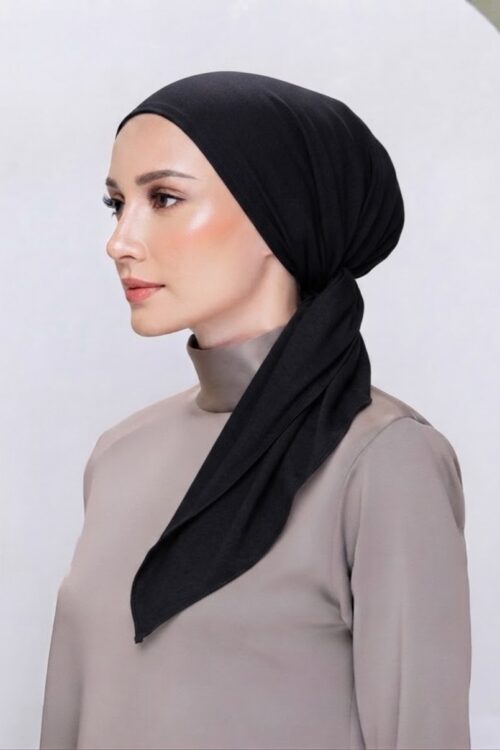 Lady Bonita Turban "Lite Chiffon" - Black