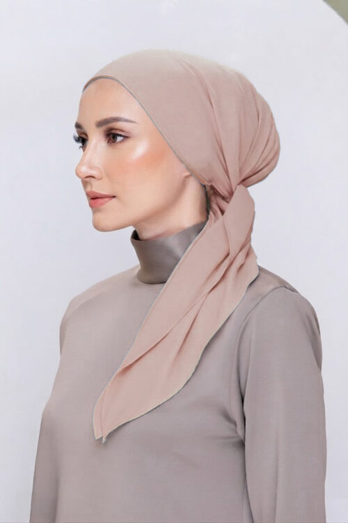 Lady Bonita Turban "Lite Chiffon" - Lite Walnut