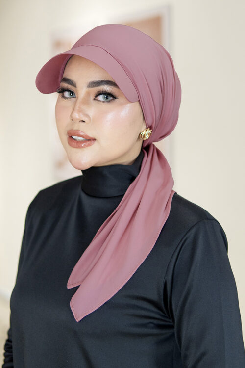 Laura Turban Cap "Premium Chiffon" - Ash Orchid