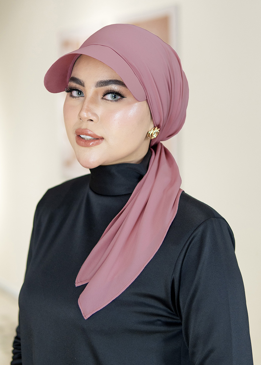 Laura Turban Cap "Premium Chiffon" - Ash Orchid