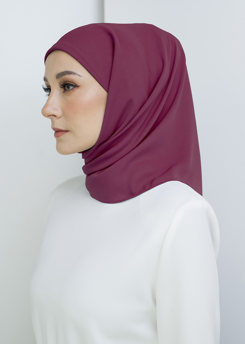 Tamara Hijab "Lite Chiffon" - Dark Maroon