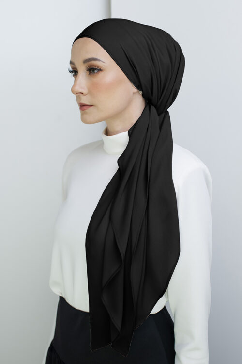 Bonita Turban "Sheer Chiffon" - Black