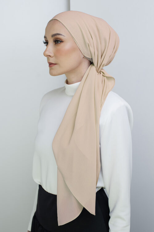 Bonita Turban "Sheer Chiffon" - Champagne Mist