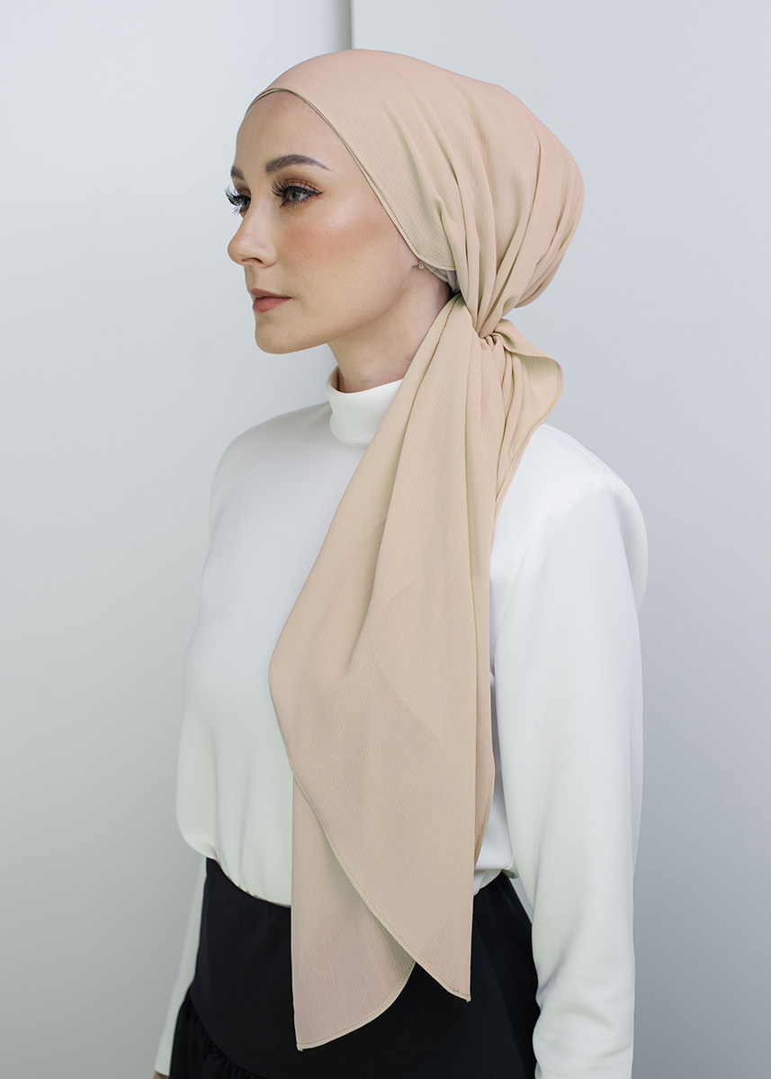 Bonita Turban "Sheer Chiffon" - Champagne Mist