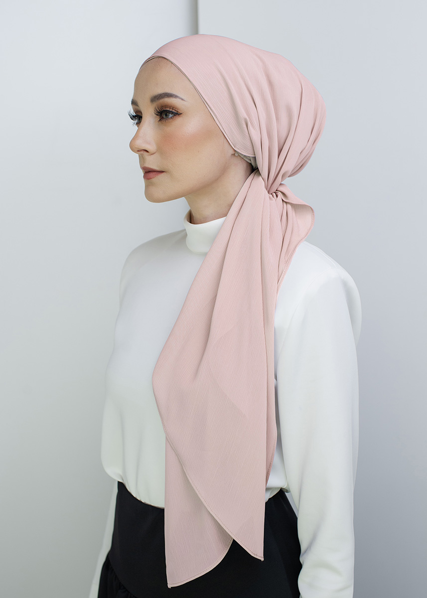 Bonita Turban "Sheer Chiffon" - Dusty Blossom