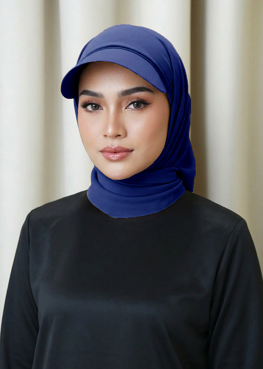 Dalima Hijab "Premium Chiffon" - Imperial Blue
