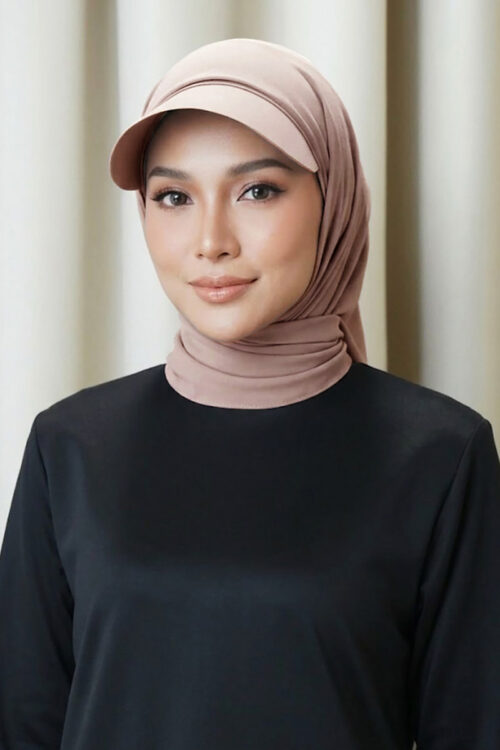 Dalima Hijab "Premium Chiffon" - Sand Almond