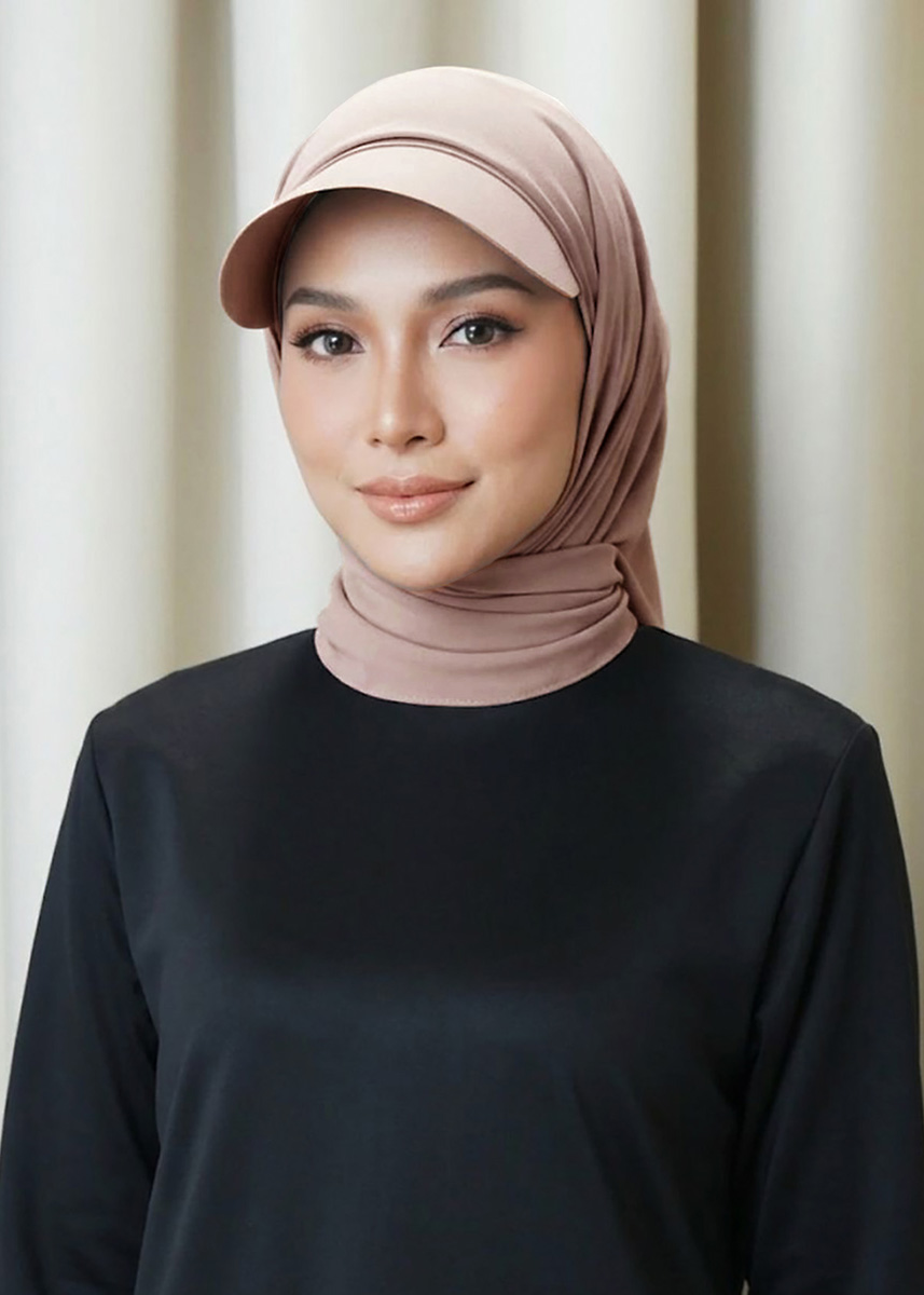 Dalima Hijab "Premium Chiffon" - Sand Almond
