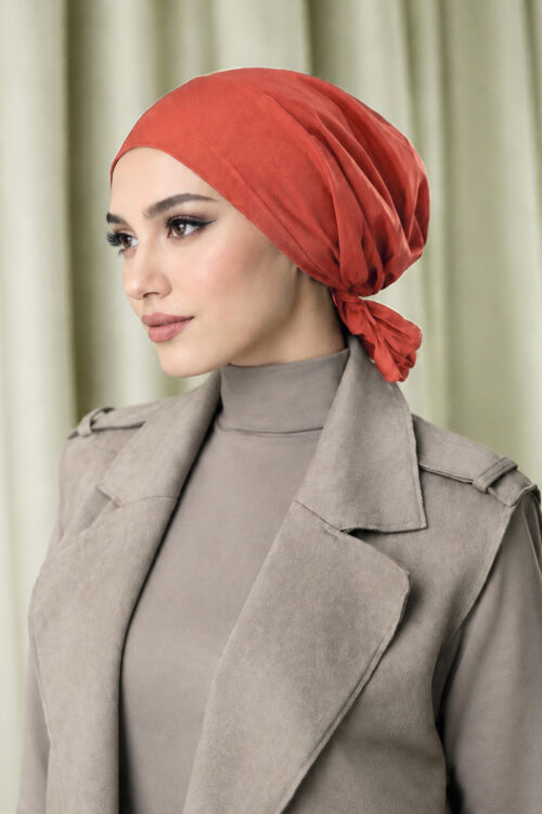 Naura Turban "Premium Satin" - Rose Brick