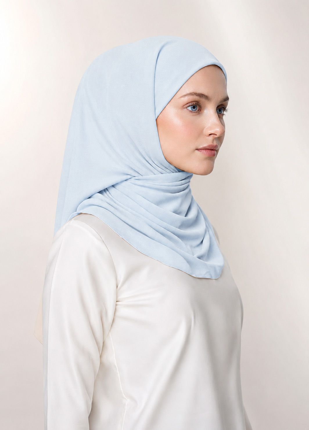 Tamara Hijab 2.0 "Lite Chiffon" - Cotton Blue