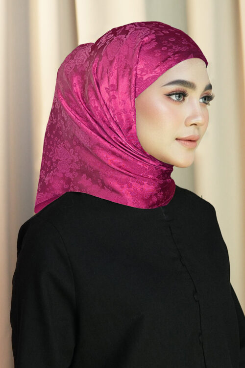 Tamara Hijab "Heritage Bloom" - Royal Fuchsia