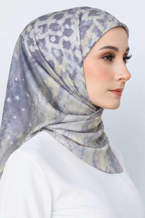 TAMARA HIJAB LUXE BATIK - Embun Grey