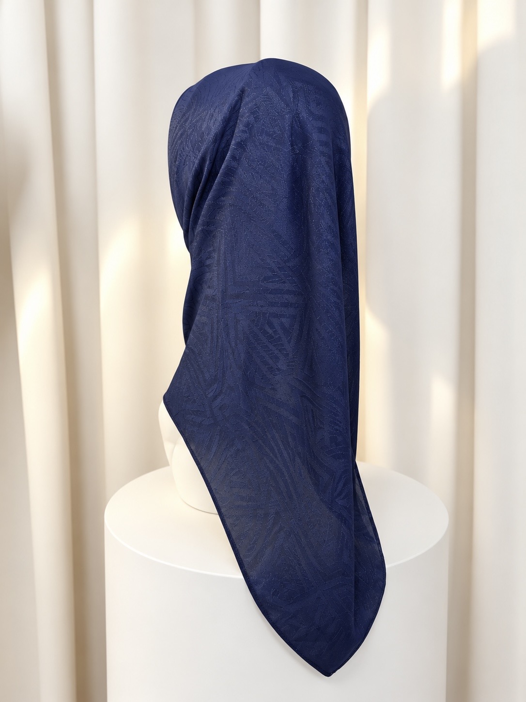 TAMARA HIJAB GLAMZ "Premium Sheer Chiffon" - ELISE BLUE - Image 3