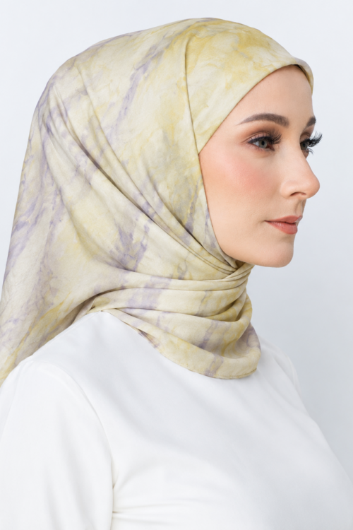 TAMARA HIJAB LUXE BATIK - Cempaka Lemon