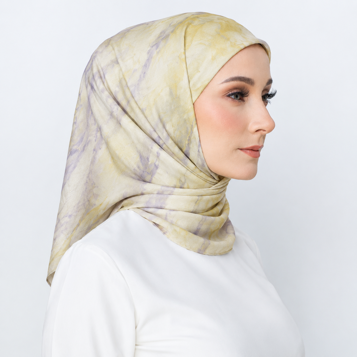 TAMARA HIJAB LUXE BATIK - Cempaka Lemon