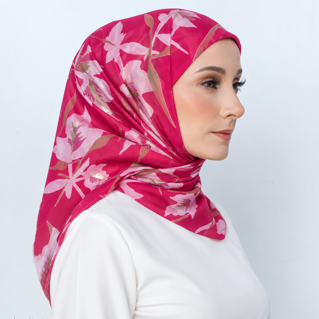 Tamara Hijab "Regal Series"- Magenta Fleur