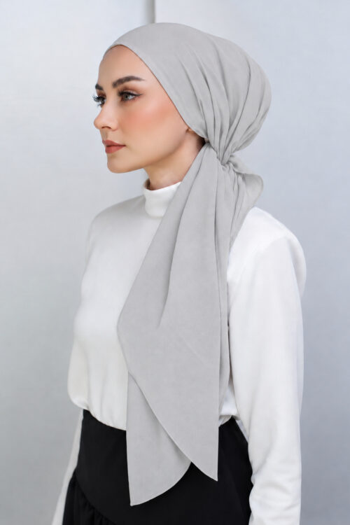 BONITA TURBAN "LITE CHIFFON" - Light Grey